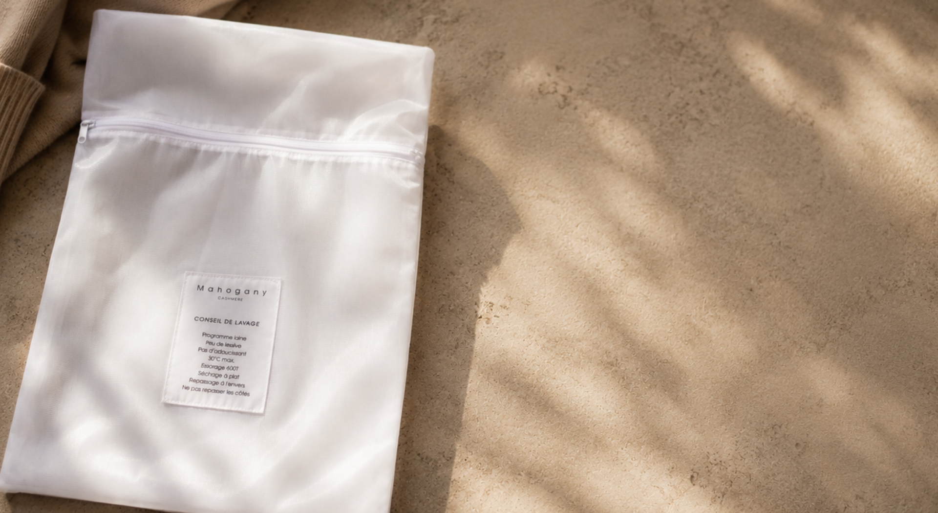 Un sac de lavage offert